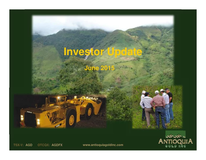 investor update