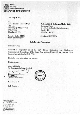 LU  n  c  e  m  a  a  l  u  r  V  f  o  e  r  P  COMPUAGE  M  O  LTD  C  O  F  I  N  t  h  August