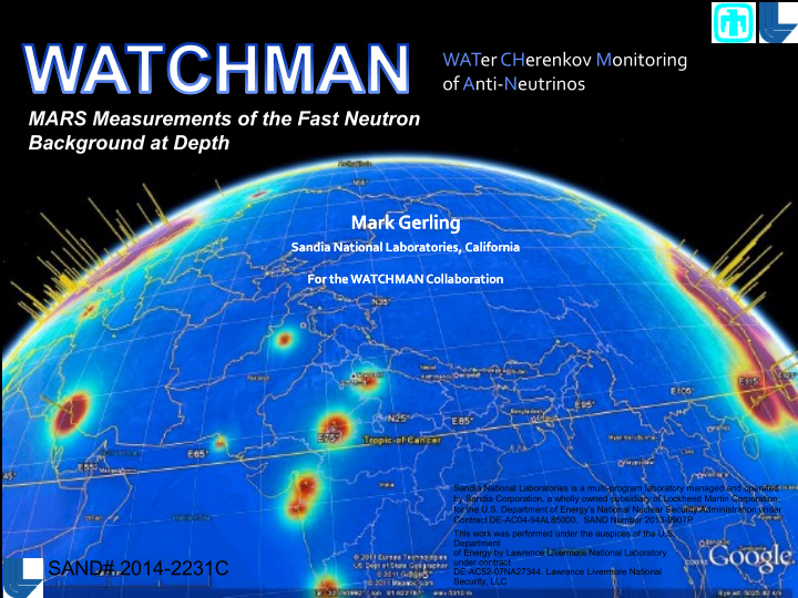 mark gerling for the watchman collaboration