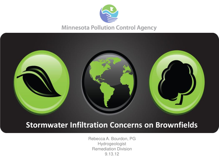 stormwater infiltration concerns on brownfields