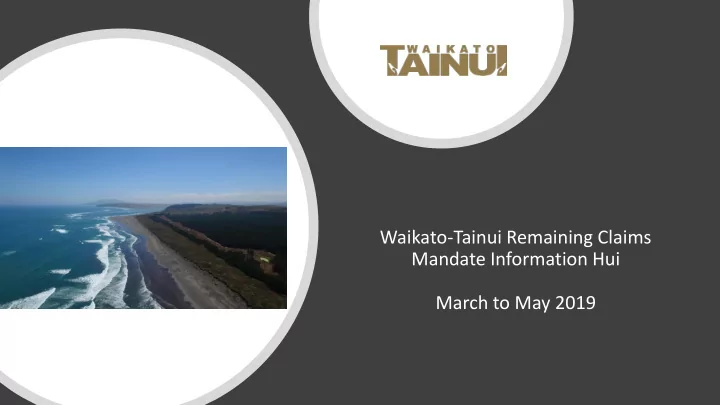 mandate information hui