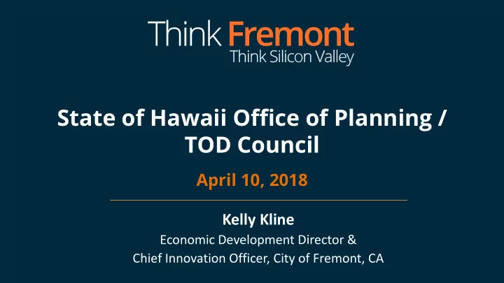 kelly kline economic development director chief