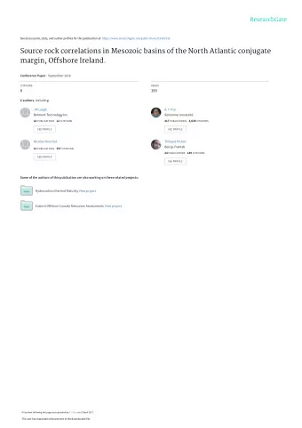 Source rock correlations in Mesozoic basins of the North Atlantic conjugate  margin, Offshore