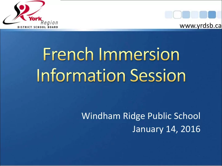windham ridge public school january 14 2016