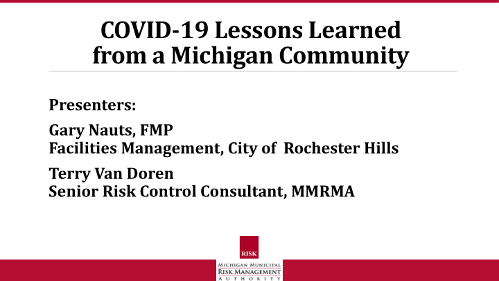 covid 19 lessons learned