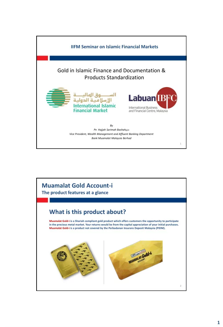 muamalat gold account i
