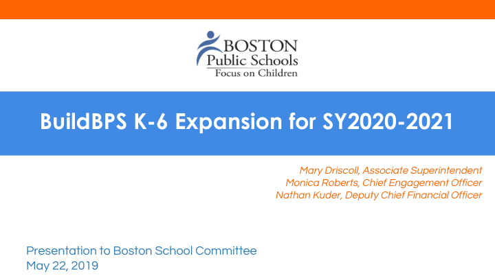 buildbps k 6 expansion for sy2020 2021