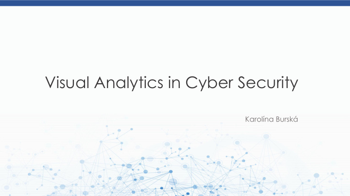 visual analytics in cyber security