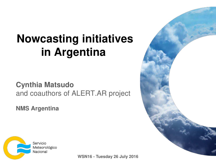 nowcasting initiatives in argentina