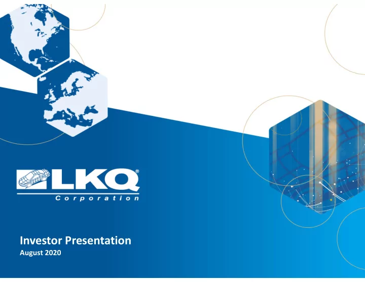 investor presentation