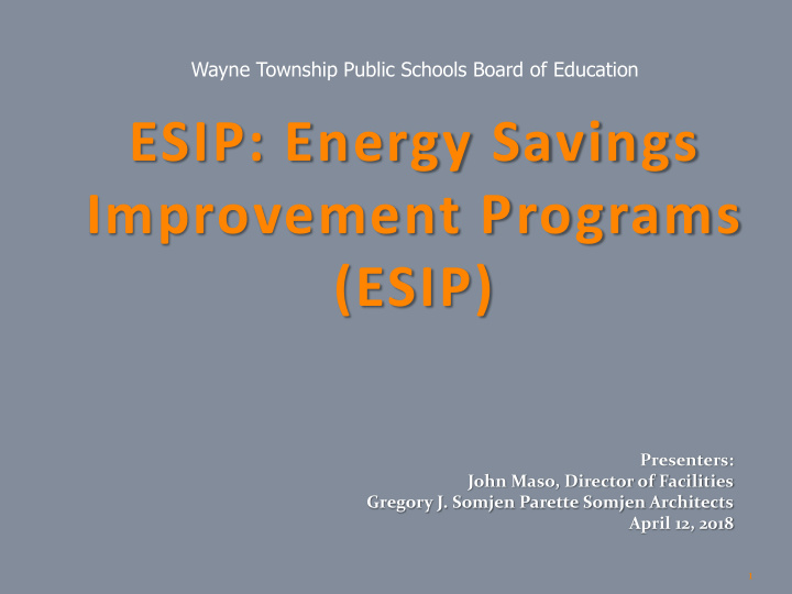 esip energy savings