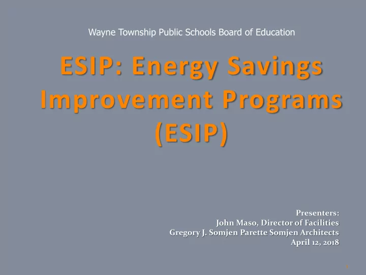 esip energy savings