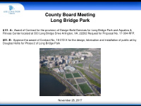 county board meeting long bridge park