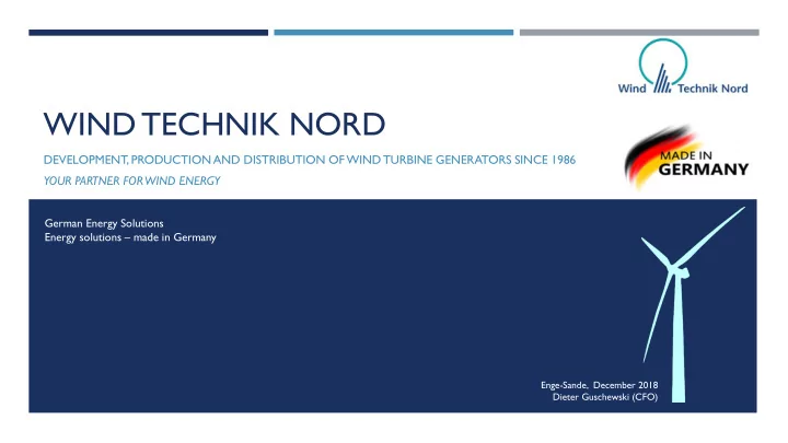 wind technik nord