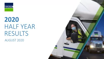 HALF YEAR  RESULTS  AUGUST 2020  INTRODUCTION  FRANK VAN ZANTEN  CEO  THANK YOU TO OUR COLLEAGUES