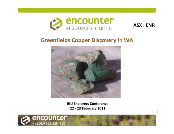 greenfields copper discovery in wa greenfields copper