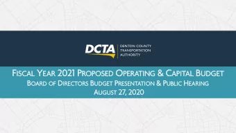 AR 2021 P 1 P ROPOSED SED O PERA ING &amp; C &amp; C API PITAL B UDGE  RATIN  GET B OA OF D IRECTOR