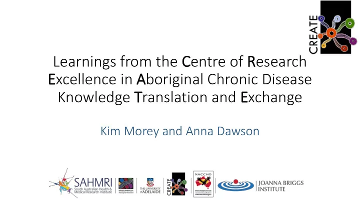 learnings from the centre of research