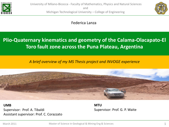 plio quaternary kinematics and geometry of the calama