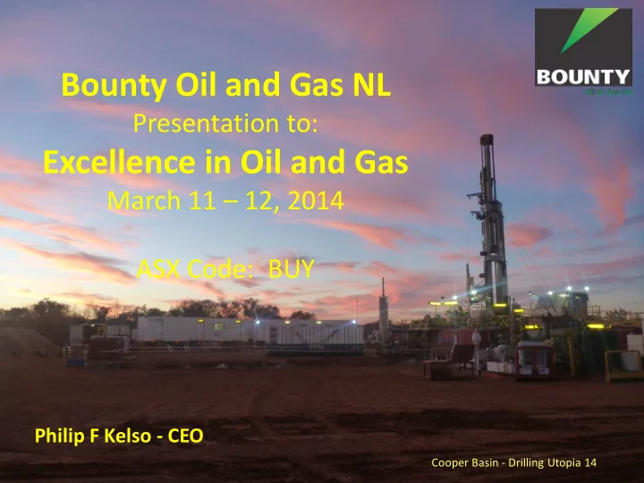 bounty oil and gas nl