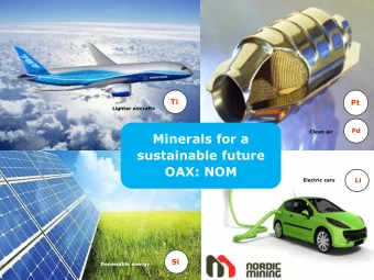 sustainable future  OAX: NOM  Li  Electric cars  Si  Renewable energy  1  OAX: NOM  Q4 2016