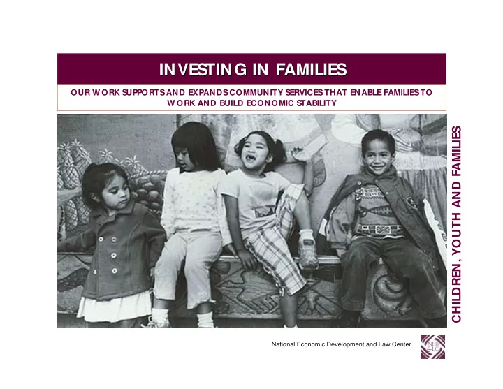 inves ting in families inves ting in families