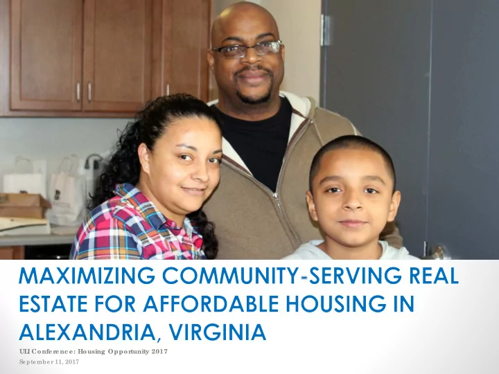 ul i confe r e nc e housing oppor tunity 2017