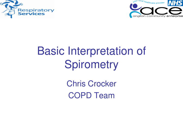 basic interpretation of spirometry