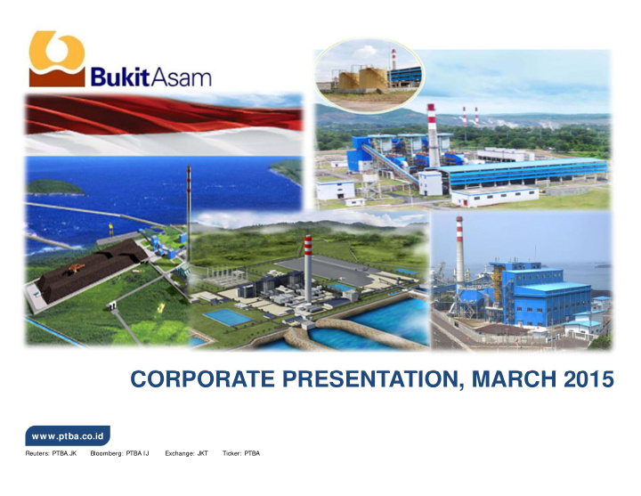 corporate presentation march 2015