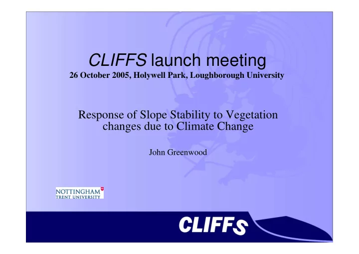 cliffs launch meeting