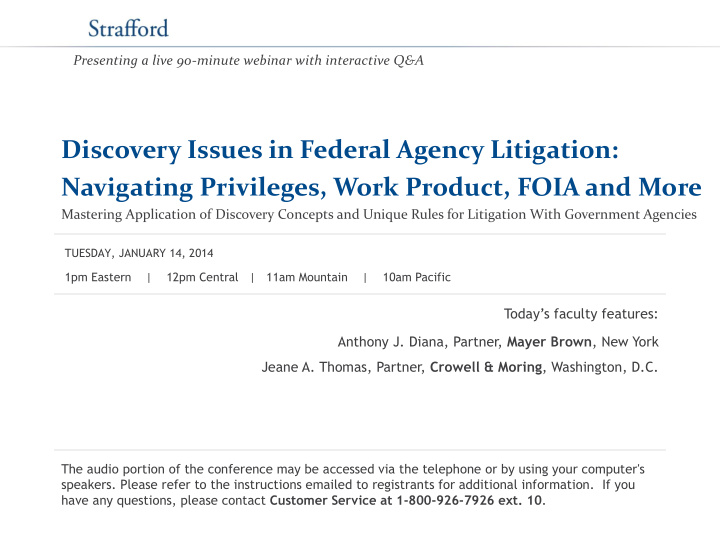 discovery issues in federal agency litigation navigating