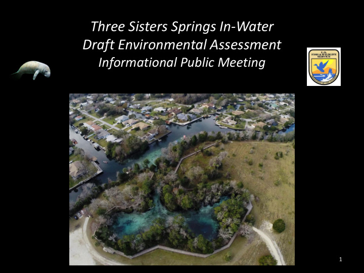 three sisters springs in water