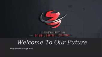 Welcome To Our Future  Independence through Unity  Individually we are just one Drop, but