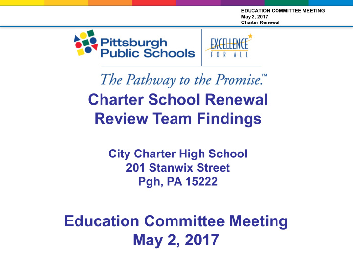 charter school renewal review team findings