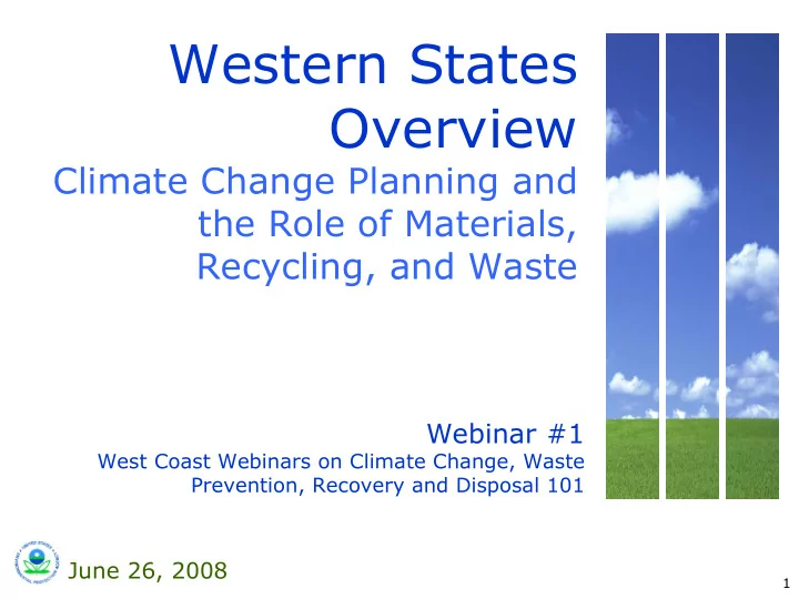 western states overview
