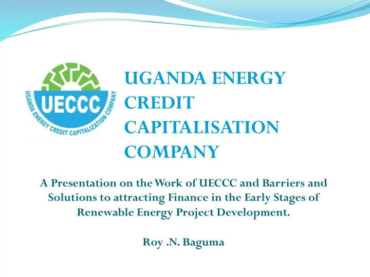 uganda energy credit capitalisation company
