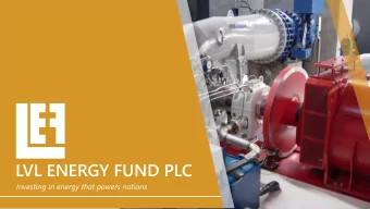 LVL ENERGY FUND PLC  Investing in energy that powers nations  LVL ENERGY FUND PLC  Investing in