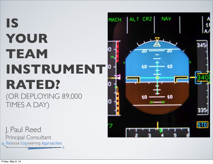 is your team instrument rated