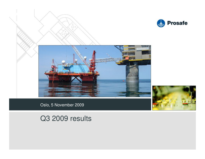 q3 2009 results