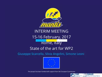 INTERIM MEETING  15-16 February, 2017  Rome, Italy  State of the art for WP2  Giuseppe Scarcella,