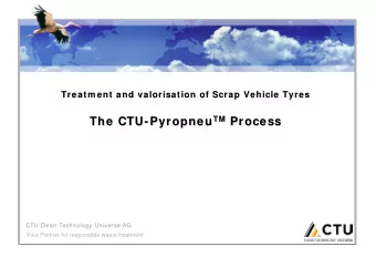 TM Process Pyropneu TM  The CTU-  - Pyropneu  Process  The CTU  CTU Clean Technology Universe AG