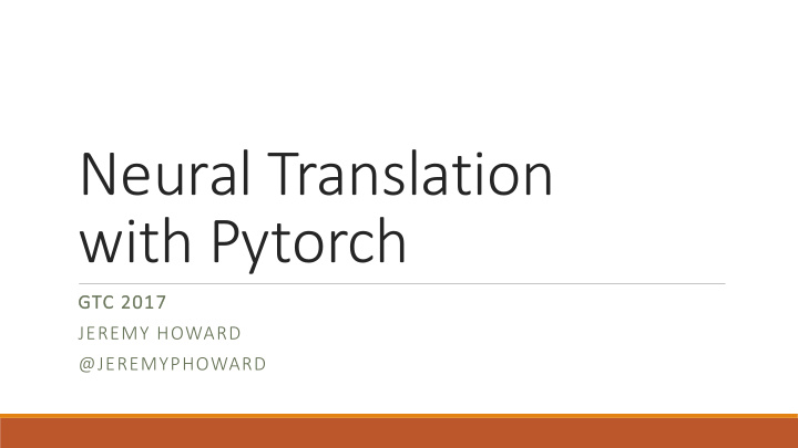 neural translation