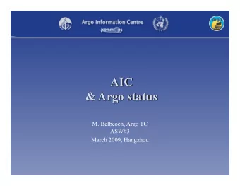 ASW#3  March 2009, Hangzhou  Established in 2001 (Toulouse/France)  Funded via national