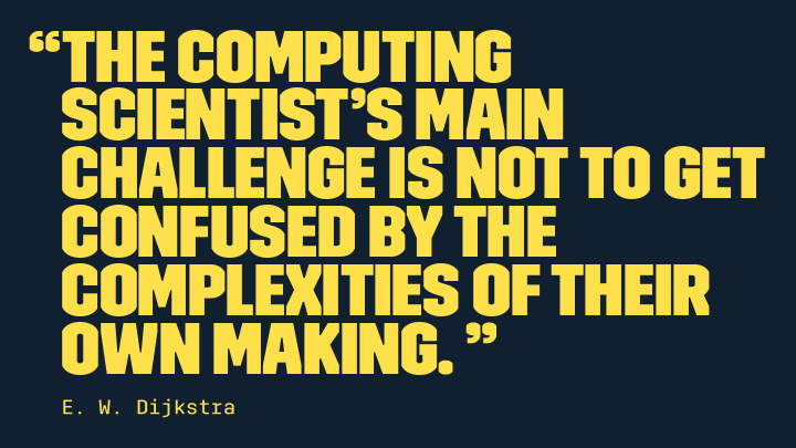the computing scientist s main challenge is not to get