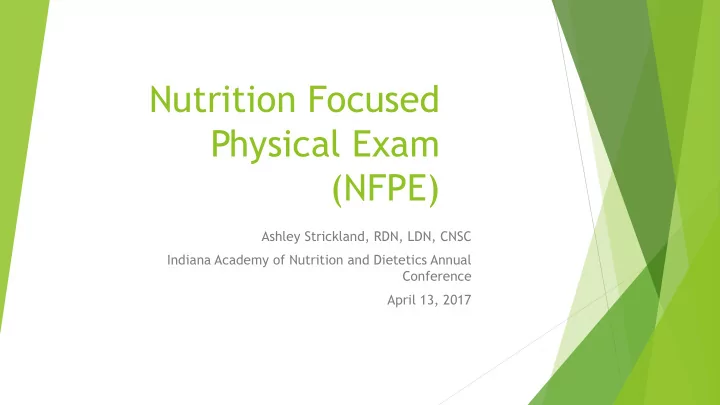 nutrition focused