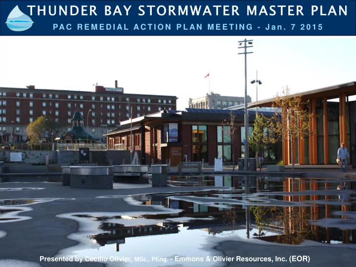 thunder bay stormwater master plan
