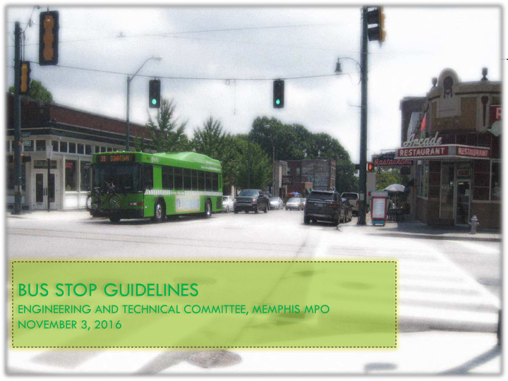 bus stop guidelines