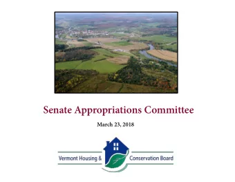 Senate Appropriations Committee  March 23, 2018  I dont think its jobs against