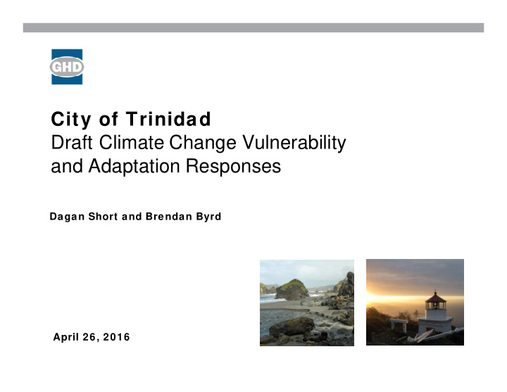 city of trinidad draft climate change vulnerability and