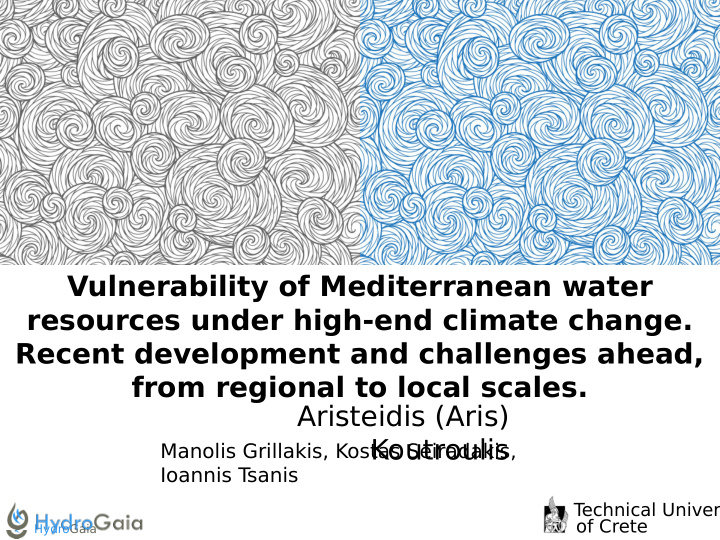 vulnerability of mediterranean water resources under high
